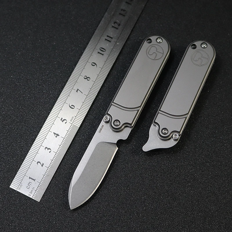 

S35vn Titanium Alloy Keychain Knife High Hardness Folding Knife Quick Open Fruit Knife Portable Portable Mini Sharp Knife