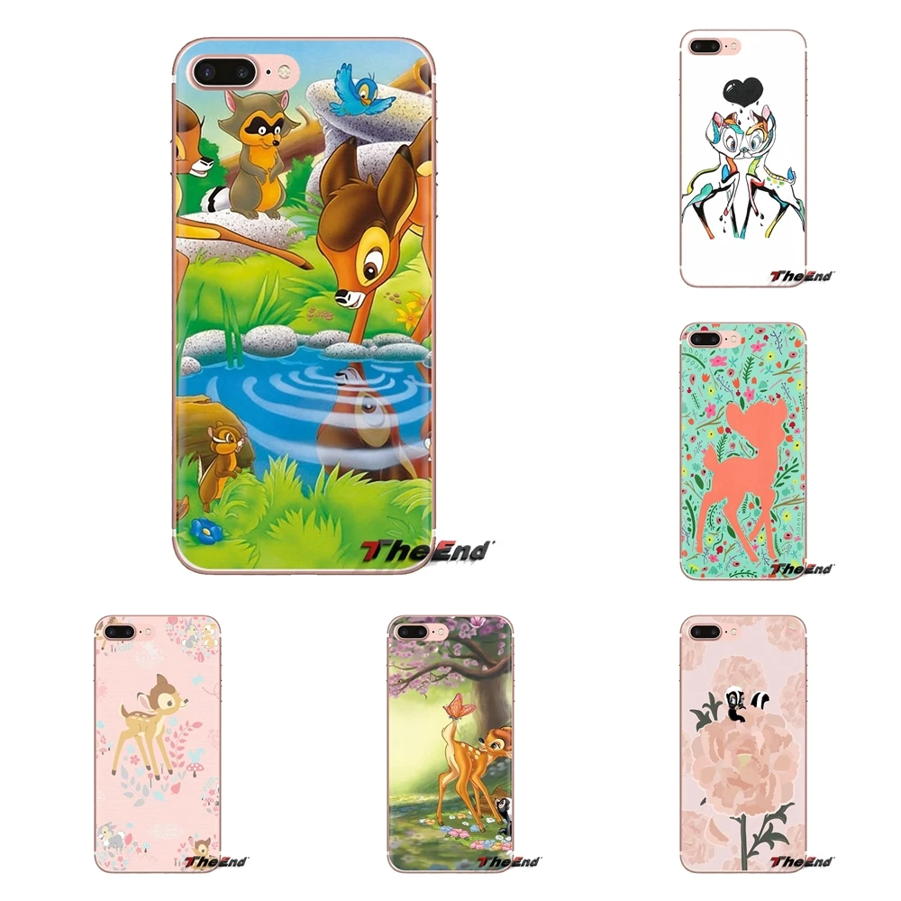 Cute Bambi fawn hearts anime For Samsung Galaxy S3 S4 S5 Mini S6 S7 Edge S8 S9 S10 Plus Note 3 4 5 8 9 Silicone Phone Shell Case |