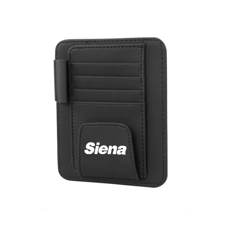 Pu Leather Visor Card Storage Sun Organizer Tool Pouch Bag Pen Glasses Holder For Fiat Siena | Автомобили и мотоциклы