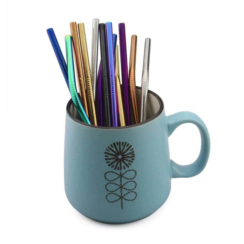 JANKNG-Short-16cm-Colorful-Metal-Straw-3-Pcs-Stainless-Steel-Straws-Reusable-Bent-Straw-Mug-Coffee (2)
