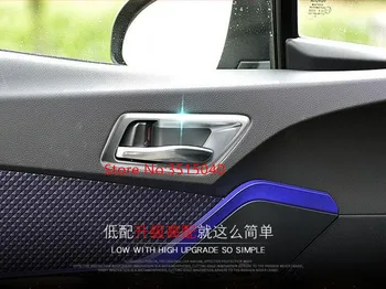 

For TOYOTA C-HR 2017 4 PCS Matte Silver ABS Chrome Car Door Interior Handle Cover Door Bowl Cover Trim Car Styling Accessories