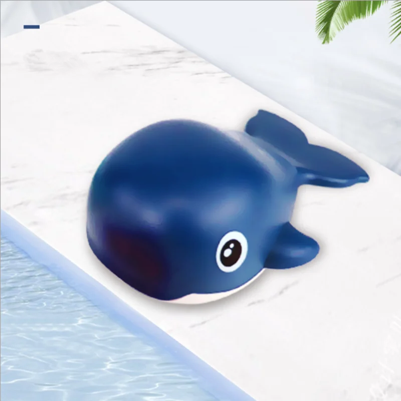 Dark blue Детская игрушка для купания, должна веселиться, маленький кит, высокое качество, милый мультяшный рыбий волос, Весенняя игрушка для купания - Цвет: Dark blue