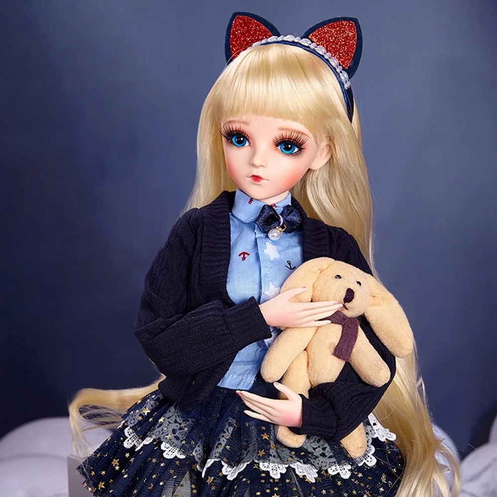 BJD, 1/3, куклы, макияж, полный набор, Модная Современная BJD кукла, ручная модификация, 60 см, BJD, куклы принцессы для девочек, подарки на день рождения, детские игрушки
