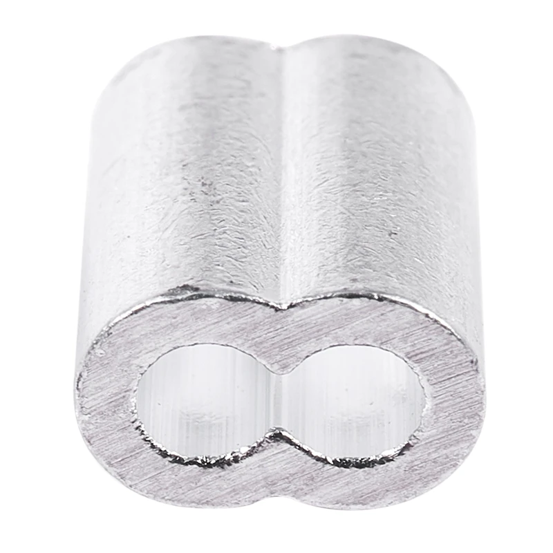 1/16-inch Wire Rope Aluminum Sleeves Clip Fittings Cable Crimps 100pcs