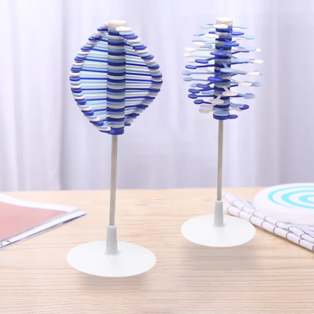 Stress Anxiety Relief for Adult Kid Creative Spiral Spinning Lollipop Rotary Toy Funny Slow Soft Kid Decompression Balls 4
