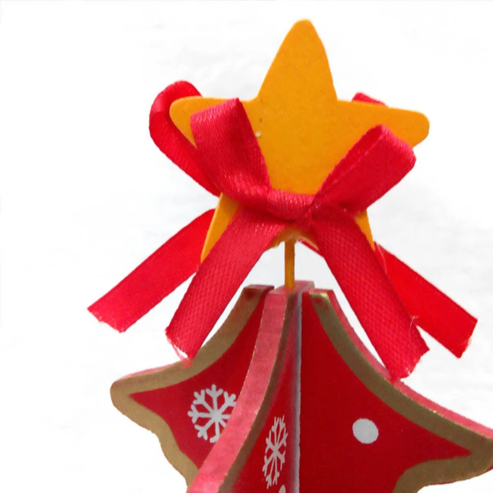 Искусственные деревянные елочные игрушки с мини-кулон аксессуары рождественские вечерние новогодние подарки украшения 3D Рождественская елка Декор