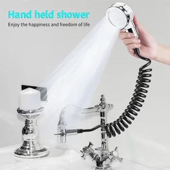 

Multifunction Hand Shower Quick Connect Sink Hose Spray Set For Hair Washing Energy-saving Booster Shower Head For Shampoo Bed