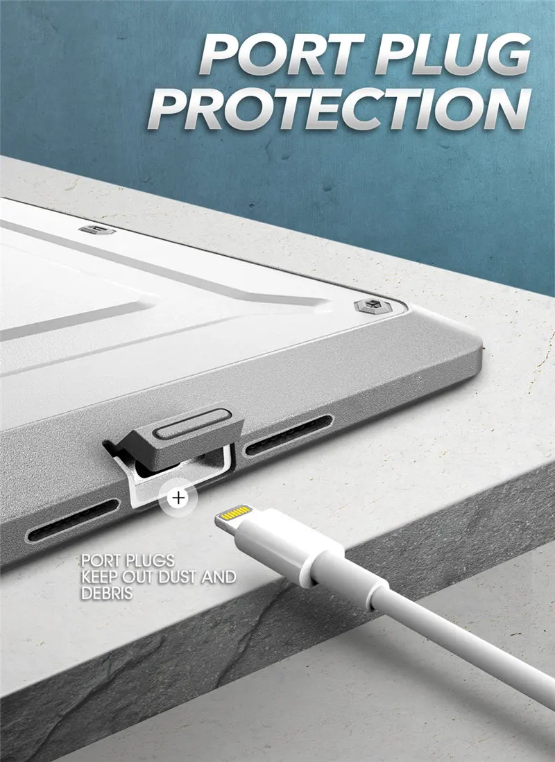 corpo inteiro com protetor de tela embutido e kickstand