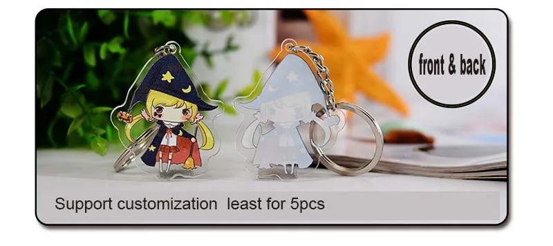 Commemorative creative cartoon single-sided acrylic keychain Cosplay anime pendant key ring key chain pendant accessories custom