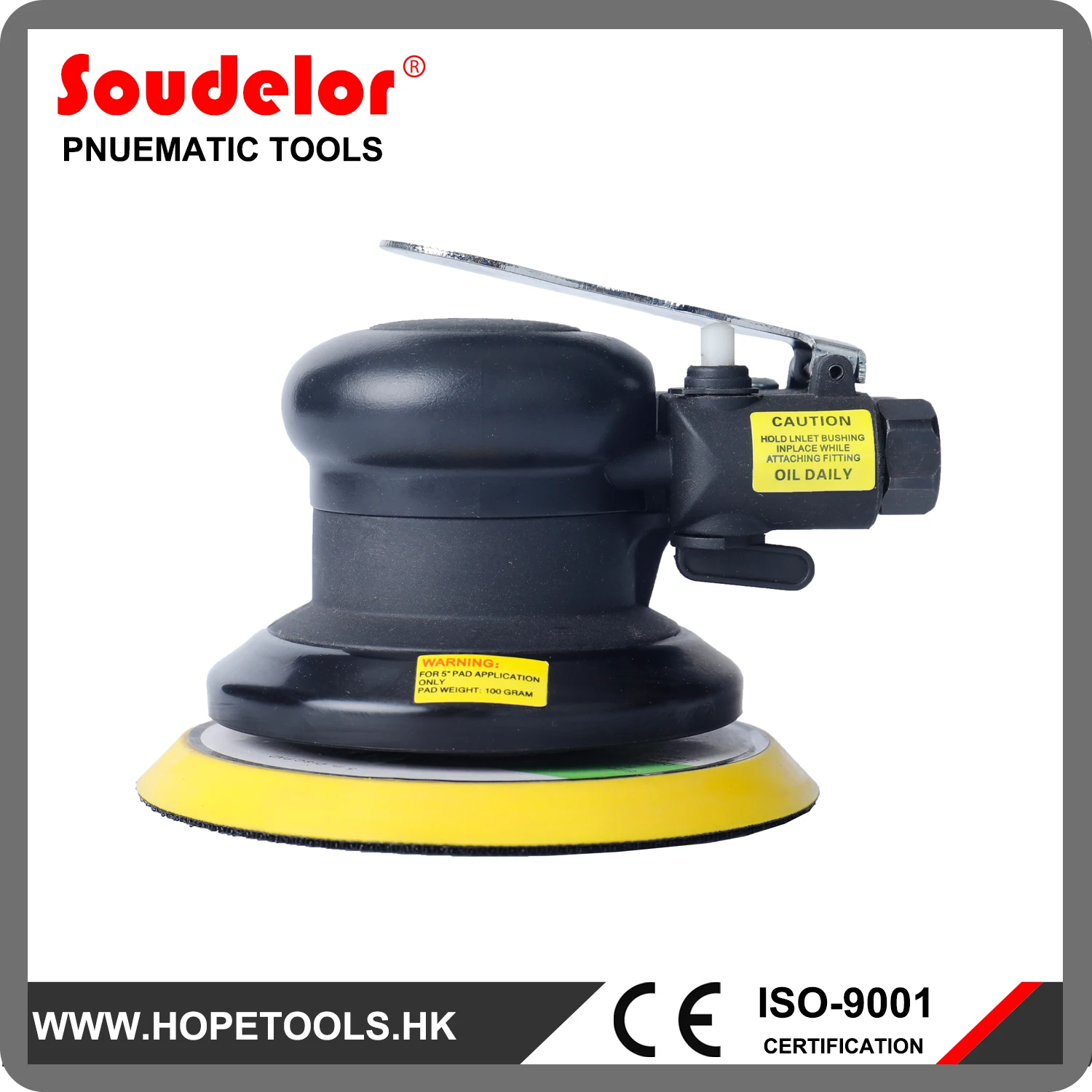 Pneumatic Sanding Machines Pad Light Type Air Orbital Sander 6 Inch
