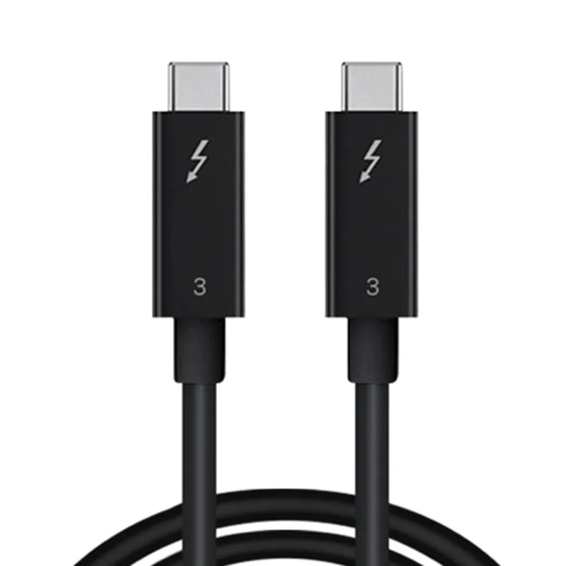 Кабель Thunderbolt 3 100 Вт 40 Гбит/с черный для eGpu Dell XPS MBP 50 см высокое качество бесплатная