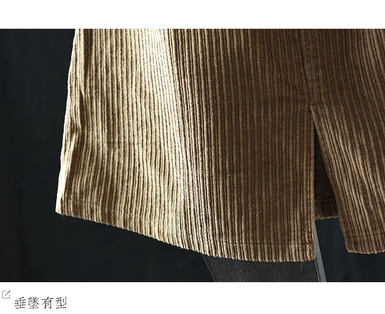 Осенняя Женская юбка в стиле ретро с эластичным поясом, Вельветовая юбка с разрезом, новинка, женская Свободная Повседневная универсальная юбка с карманами