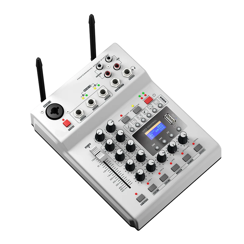 LEORY F-12T-USB аудио DJ микшер KTV микрофон Nono вход 2 беспроводной микрофон 48 В фантомное питание для KTV