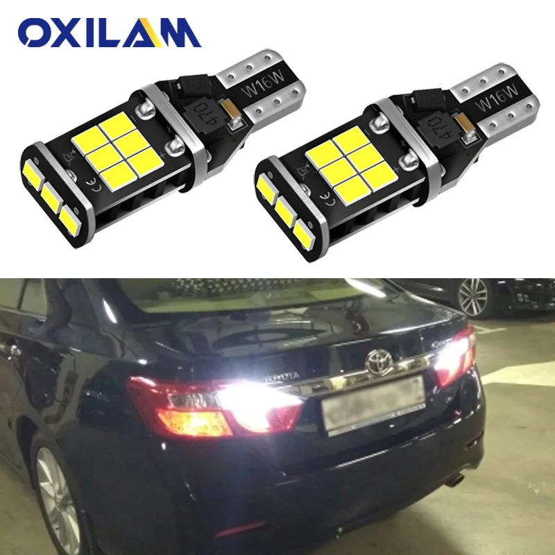 

2x T15 LED No Error Back Up Reverse Light Bulb for Toyota RAV4 2018 CH-R CHR 2019 Corolla Camry Yaris Tail Signal Lamp W16W 912