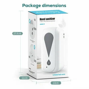 

Touchless Automatic Soap Dispenser Home Hotel Bathroom Wall Mounted Waterproof 1200ml IR Sensor Hand Washing Hospital School