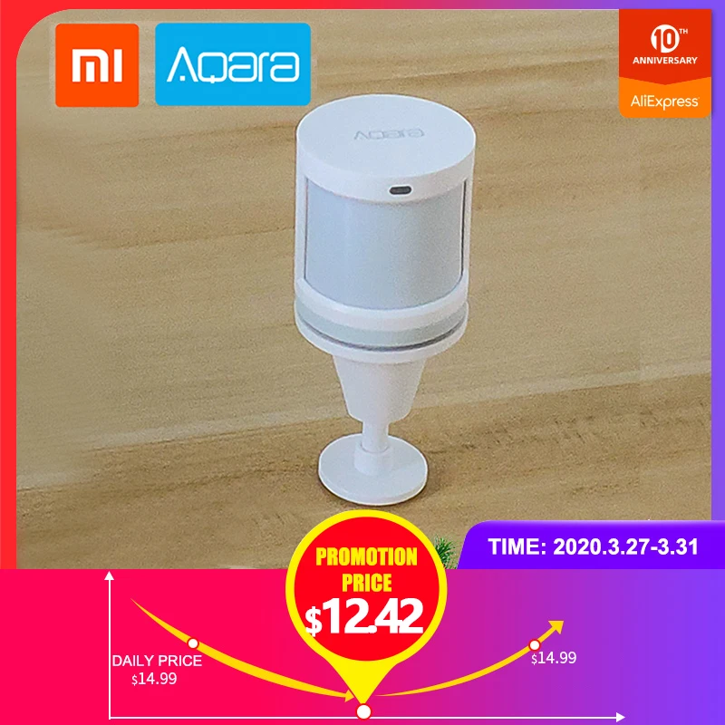 

Xiaomi mijia Aqara Hub Work With Smart Human Body Sensor Wifi App Remote Control Security Alert System for Apple Homekit mi home