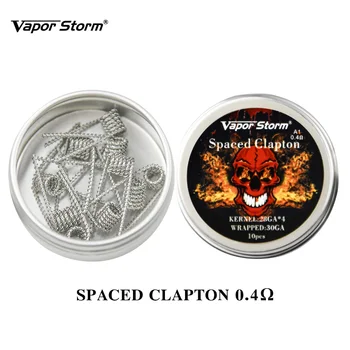 

10pcs/lot Vapor Storm Prebuilt Coil A1 Clapton Twisted Torch Tuska Juggernaut Heating Resistance Wire Coil RDA RDTA DIY Atomizer