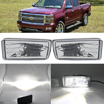 

Pair Clear Front Fog Lights For Chevy for Silverado for Tahoe for Suburban 2007 2008 2009 2010 2011 2012 2013 2014 2015 2016