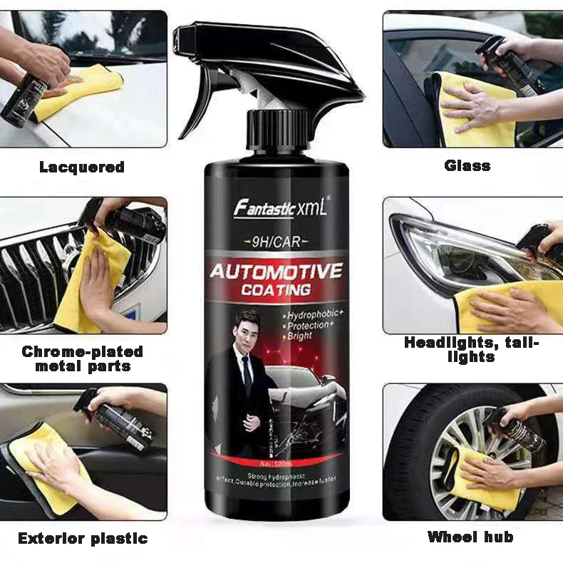 Car Ceramic Coating 500ML liquid glass for auto car wax paint car polish cleaning spray paint polish for plastic ceramic