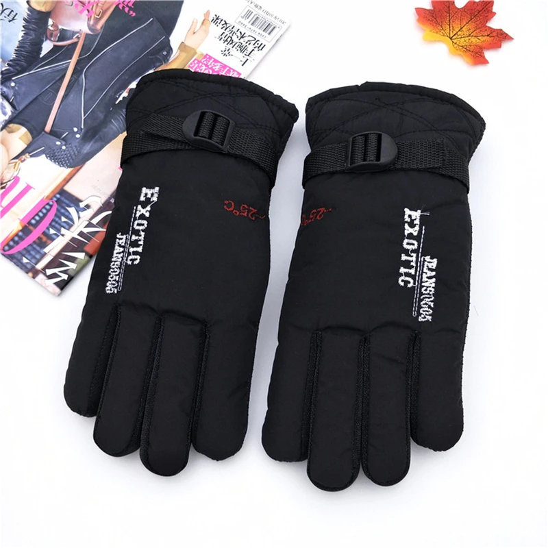Военные тактические перчатки для мужчин и женщин Осень Зима теплые перчатки полный палец противоскользящие велосипедные перчатки - Цвет: Черный