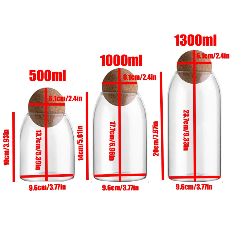 Прозрачные стеклянные банки Mason Jar герметичные бутылки для хранения пробки бутылки контейнеры герметичные чай кофе контейнер для хранения