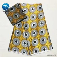 LIULANZHI африканская шелковая ткань новейший стиль африканская лента ткани и атласная шелковая ткань для Десс 4+ 2 ярдов ML54NM07