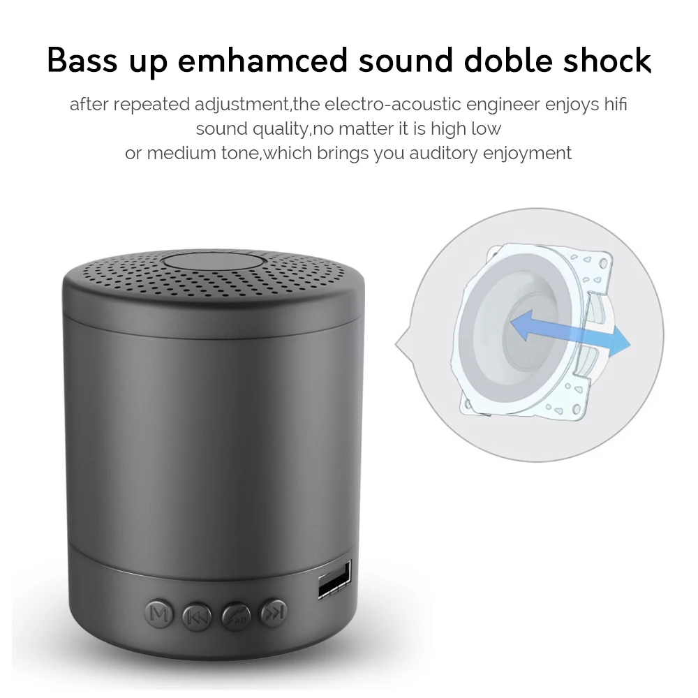 Willkey W2 Portable Bluetooth Speaker Stereo Bass wireless Speaker With FM Mini Column Music for TF Card speaker waterproof Willkey W2 Portable Bluetooth Speaker Stereo Bass wireless Speaker With FM Mini Column Music for TF Card speaker waterproof