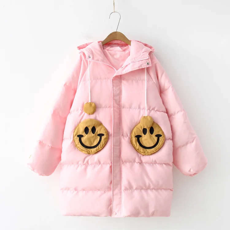 

Cotton-padded Clothes Women's Mid-length Winter New Style Korean-style Hooded down Cotton down Coat Thick Warm Coat S22699