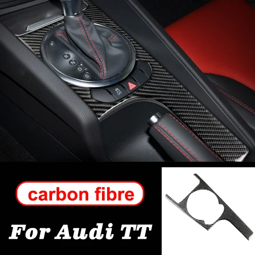 Gear Panel B Для Audi TT автомобильные стикеры s8n8j MK123 TTRS центральная консоль из углеродного волокна Воздушная Шестерня панель Выход Рулевое колесо аксессуары для салона автомобиля - Название цвета: Gear Panel B