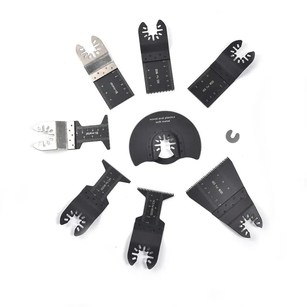 24PCS Oscillating Saw Cutters Universal Multi Tool Quick Release Saw Cutters Kit Cutting Oscillating Tool for Metal Wood Plastic