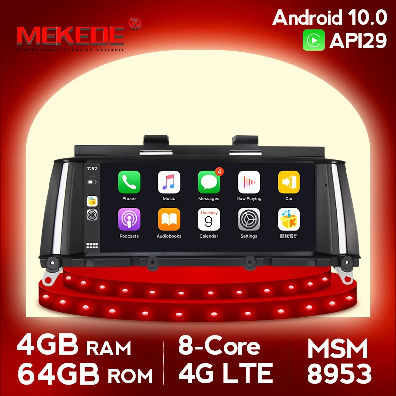 MEKEDE Android 10 0 автомобильный радиоприемник с навигацией GPS плеер для BMW X3 F25 2010-2013