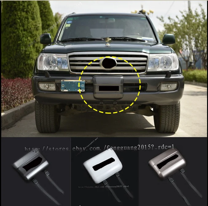 

Для Toyota Land Cruiser LC100 ABS передний бампер лебедка литье Крышка отделка 2002-2007 автомобильные аксессуары