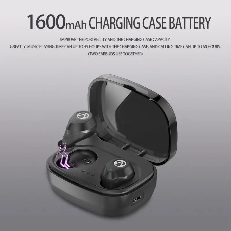 BEESCLOVER Touch control TWS Bluetooth наушники V5.0 стерео музыка IPX7 водонепроницаемые настоящие беспроводные наушники