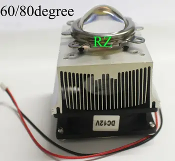 

20W 50W 100W High Power Led Light 60degree 44MM Aluminium Heat Sink Cooling Fan