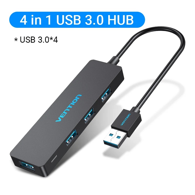 4 Port USB 3.0 Hub Multi Splitter Expansion Fast Speed Desktop PC Laptop Adapter - Picture 15 of 18