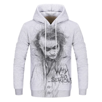 

hoodies men 2019 Joker Sweatshirt Hoodies hip hop 3D hoodie men Casual tops Joker hoodies sweatshirts off white oversized hoodie
