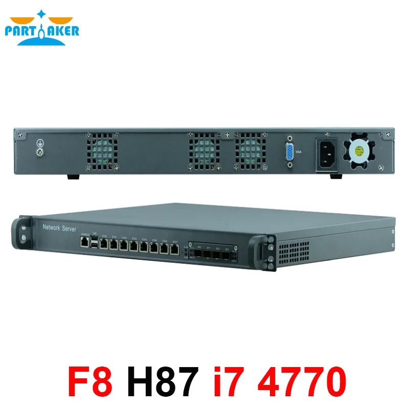 1U Firewall Di Rete Ferramenteria E Attrezzi Apparecchio Con 8 Porte Gigabit Lan 4 Spf Intel Core I7 4770 Mikrotik Pfsense Ros