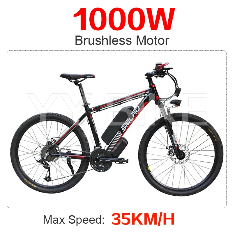 C6 1000w Adult Electric Bike 29 Inch 