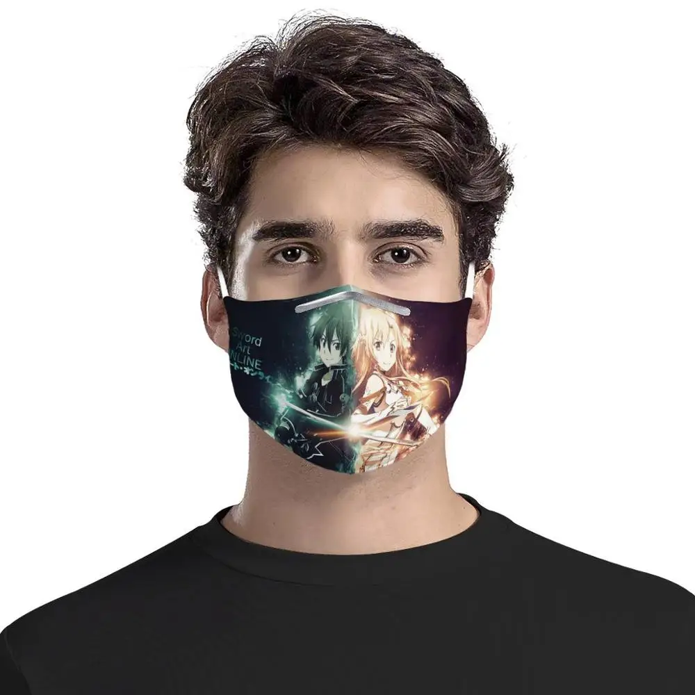 

Sword Art Online Reusable Mouth Face Cover Comfortable Anti-Dust Anti-saliva Anti Infection Splash-proof Anti-droplets