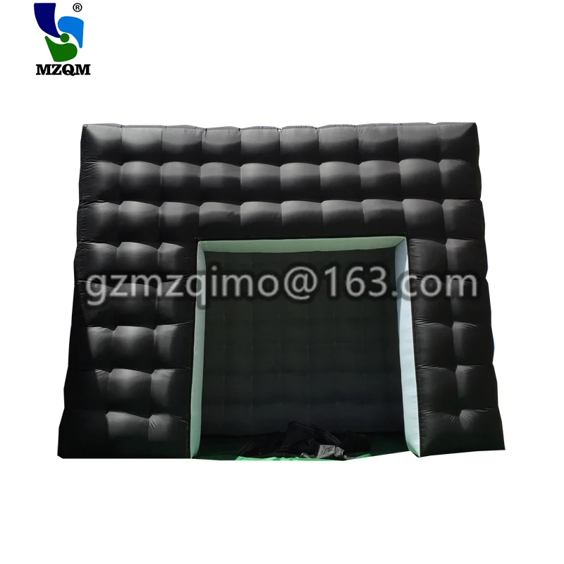 

Black White Inflatable Cube Tent Outdoor Portable Events Room Shelter For Trade Show Party Photo Booth