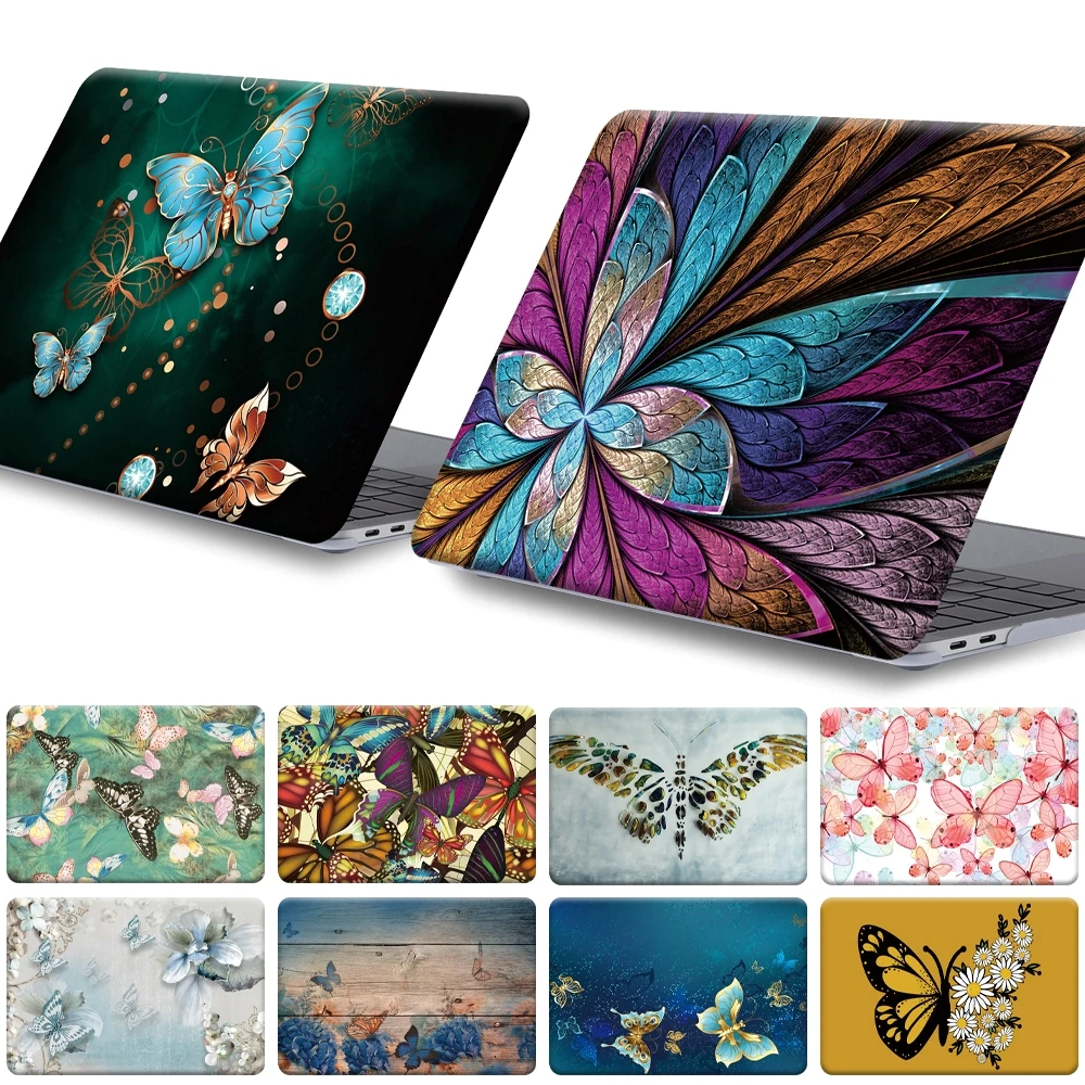 

Laptop Case For MacBook Air 11/ Air 13/Pro 13/Pro 15/Pro 16/MacBook 12 Unique Butterfly Pattern Printing Design Laptop Case