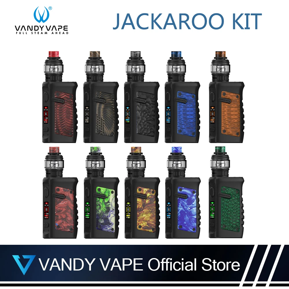 Оригинальный набор вейпа JACKAROO 100 Вт Vandy система с испарителем для электронной