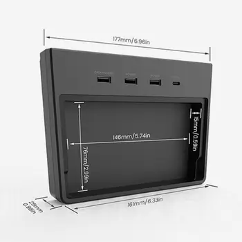 

5 in 1 Matedock Hub Hub Expansion Magnetic Cover Hub Box for Tesla Model 3 094D