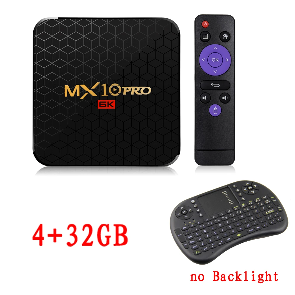 Android 9,0 ТВ приставка MX10 PRO 4 ГБ ОЗУ 64 Гб Wifi Allwinner H6 четырехъядерный USB 3,0 6K Google плеер Youtube Tanix телеприставка - Цвет: Оранжевый