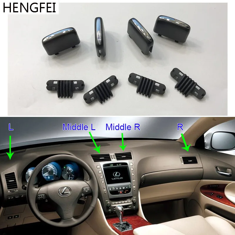 قطع غيار السيارات Hengfei مكيف هواء سيارة المخرج تكييف الهواء فتحات زر لكزس Gs300 350 430 460 Air Conditioning Installation Aliexpress