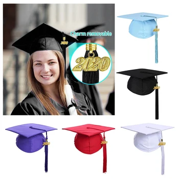 

Personalized Design Academic Hat Bachelor Bachelor Hat Adult Ceremony Hat Bachelor School Graduation Party Tassels Cap 2020 New