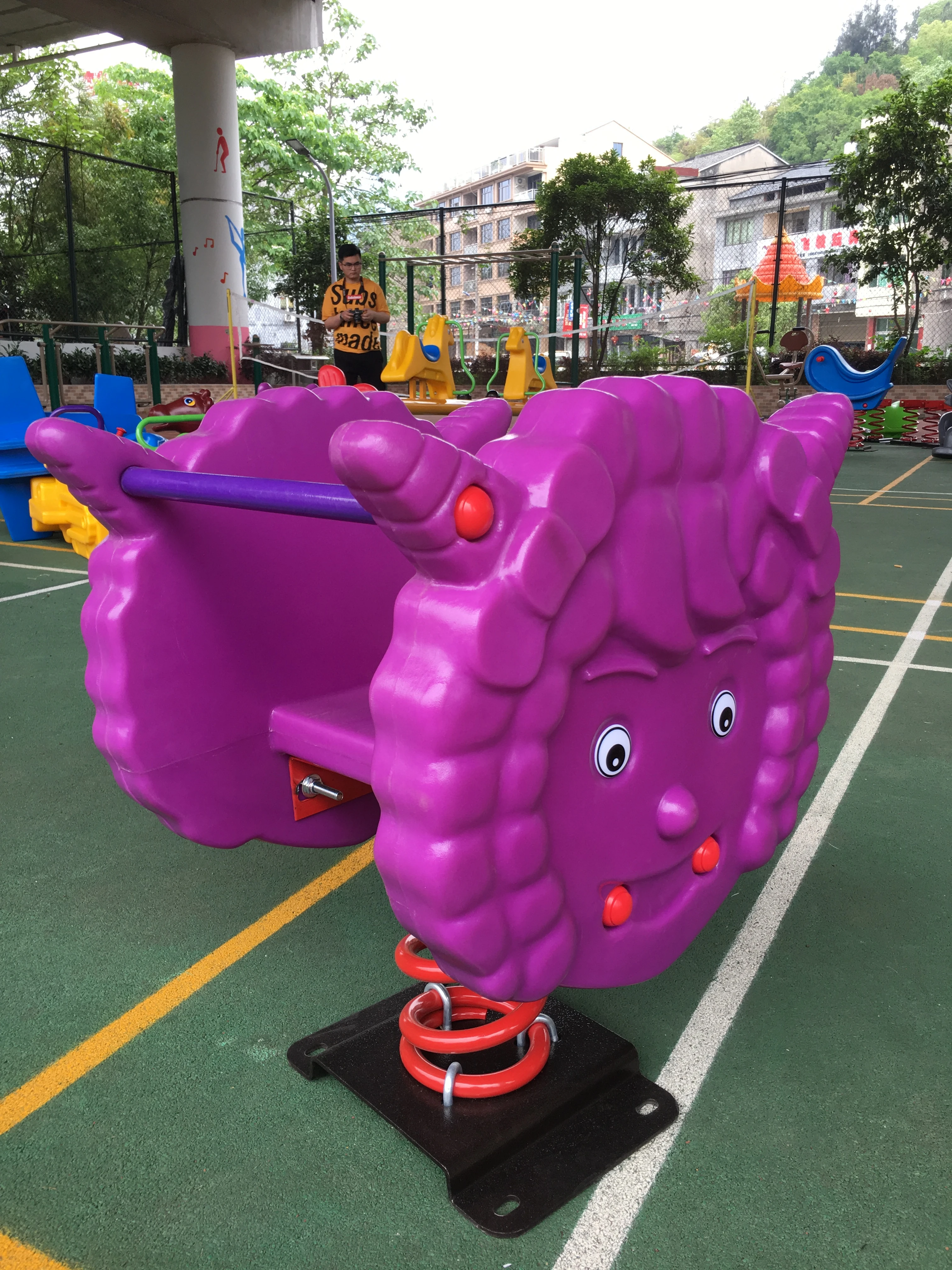 Balancoire D Exterieur Pour Enfants Jouet De Jardin Siege D Aire De Jeu Bebe Cheval Cheval