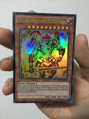 

Yu-Gi-Oh DIY Special Custom World Conference 2008 Prize Tyr the Vanquishing Warlord Card Flashing