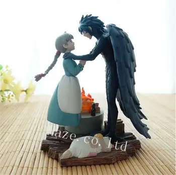 

Howl's Moving Castle Howl&Sophie Classic PVC Action Figure Model Toy Collection Anime Figure Toys Doll Kids Gifts10cm In Box