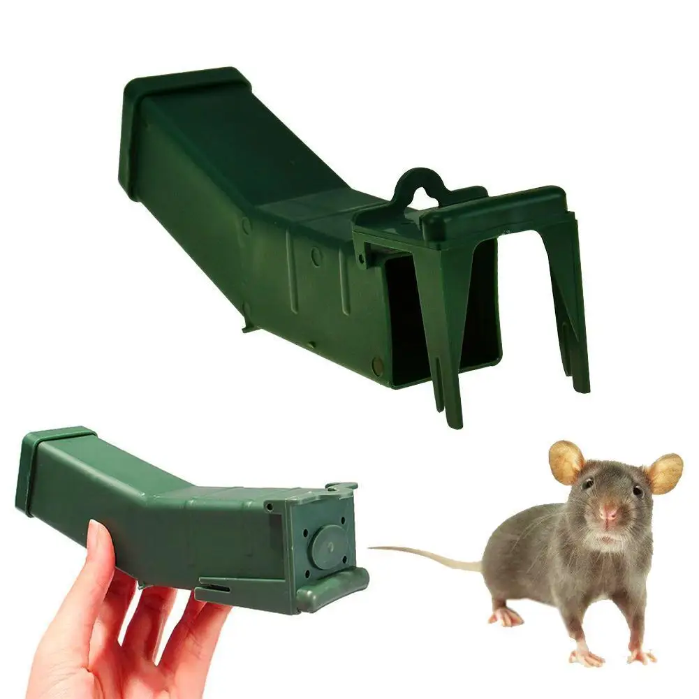 Reusable Plastic Mouse Rat Trap Catcher Rodent Pest Box Human Bait random Cage color A0X5 |